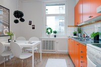 Фото белой кухни в скандинавском стиле